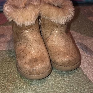 Cat & Jack gold girl boots size 5c